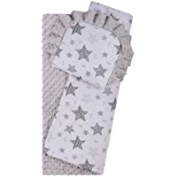 BlueberryShop Minky Juego de fundas para bebé- reversible Edredón Con Almohada Para Recién Nacidos- Para bebés de 0-12…